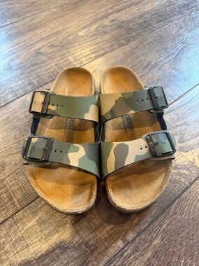 Birkenstock Kids Arizona Sandals - Green Camo